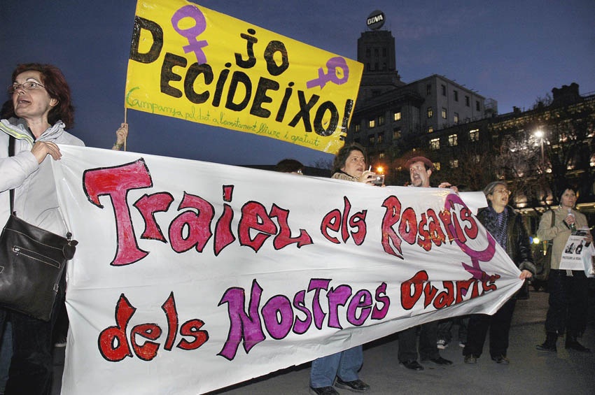 L'esquerra independentista enceta una campanya pel dret al propi cos per fer front a la reforma de la llei de l'avortament