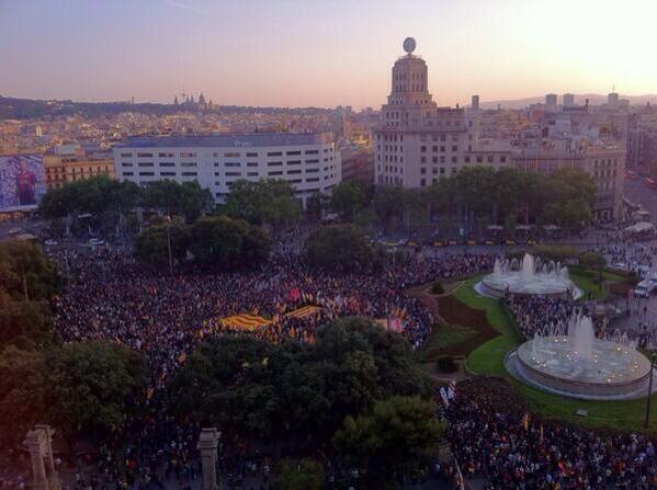 Els Països Catalans clamen contra la monarquia espanyola