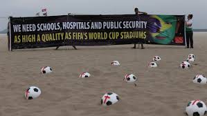 La copa confederacions esdevé l'escenari de massives protestes