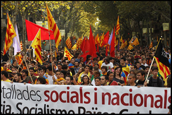 7.000 manifestants a Barcelona demostren la solidesa de l'Esquerra Independentista durant la Diada