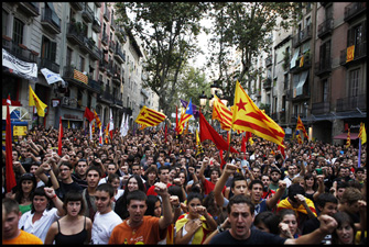 L'esquerra independentista mostra la seva fortalesa durant la Diada