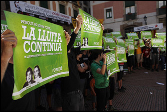 Rescat porta al Fossar la reivindicació de la llibertat de les preses polítiques