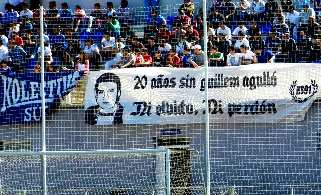 L'afició del Llevant també recorda Guillem Agulló vint anys després