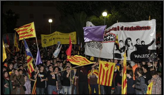 30-D: L'Esquerra Independentista de Mallorca lidera una mobilització sense precedents