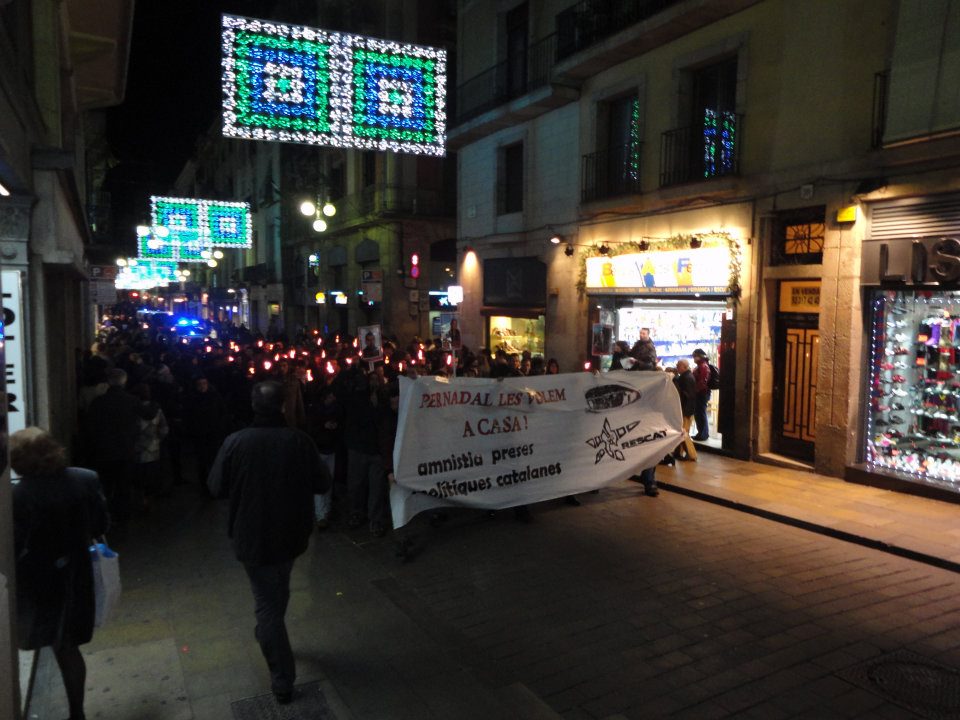 Un any més diverses marxes reclamen la llibertat dels presos i preses polítiques