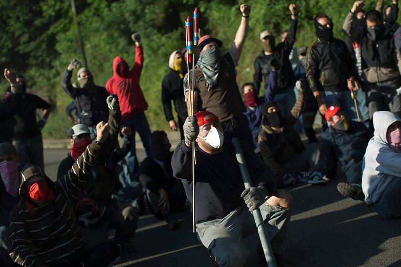 Els miners han intentat fer extensible la seva lluita a altres sectors en lluita