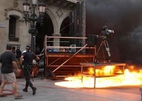 Boicotegen la retransmissió de Tele 5 del partit d'Espanya a Terrassa