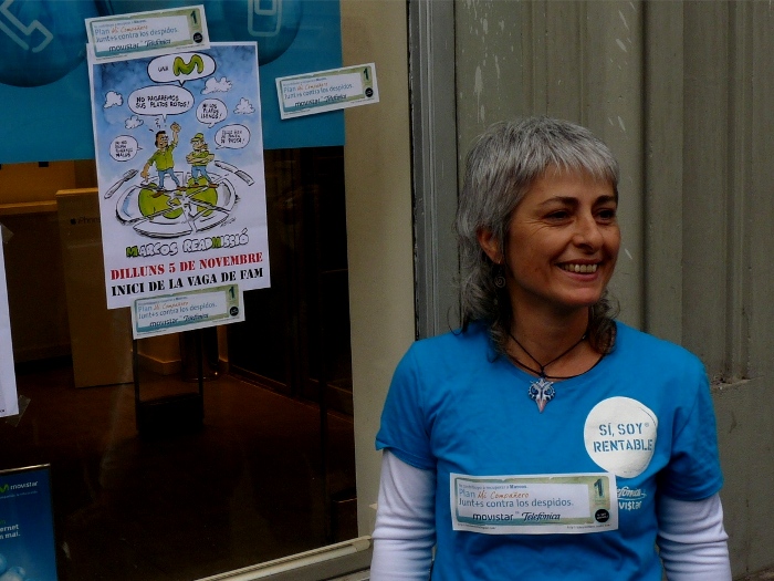 Telefonica en lluita: ““Davant de situacions extremes, adoptem mesures contundents. Vaga de fam: la lluita és l'únic camí””