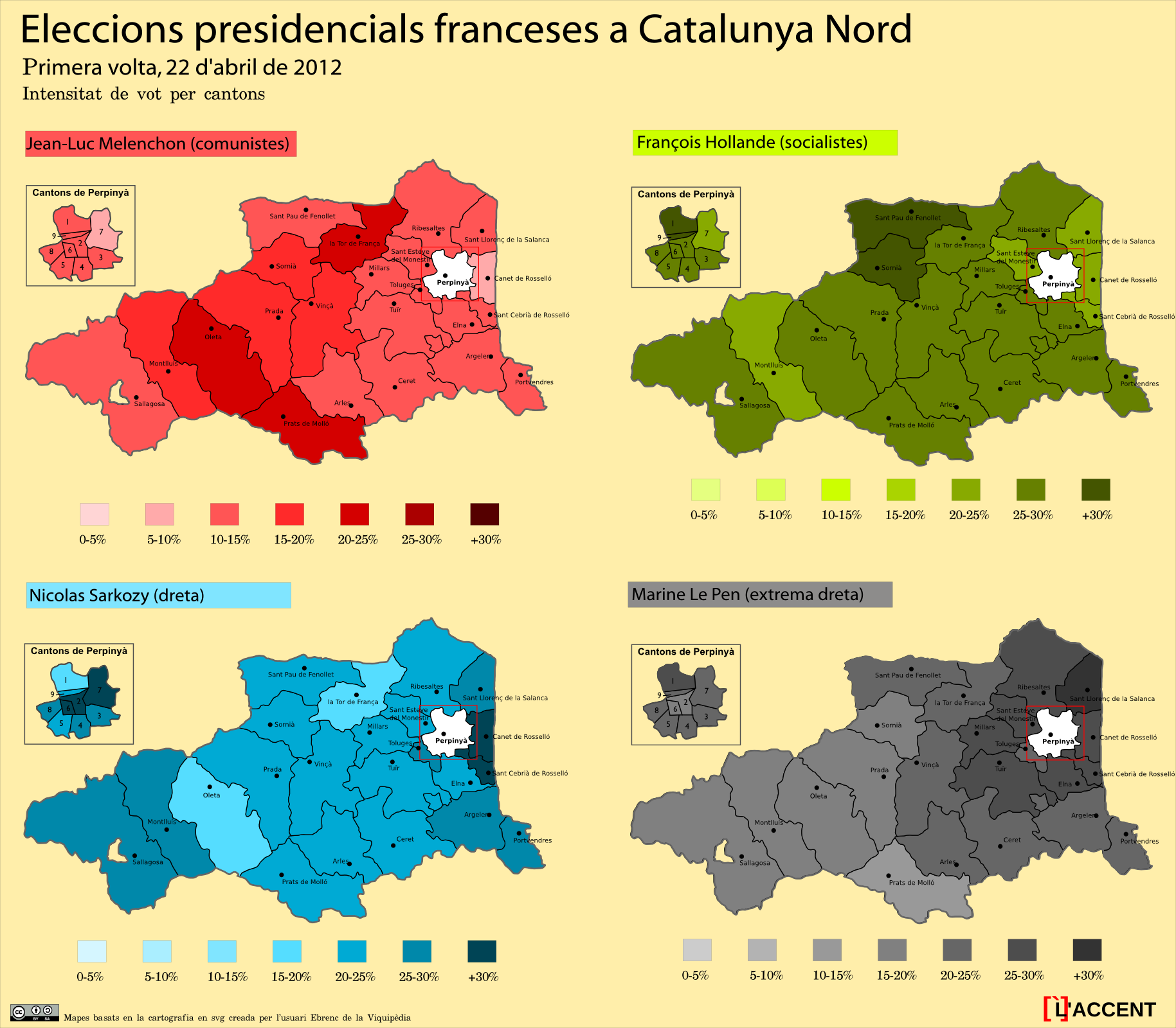 Hollande guanya les presidencials a Catalunya Nord enmig d'un ascens de l'ultradreta