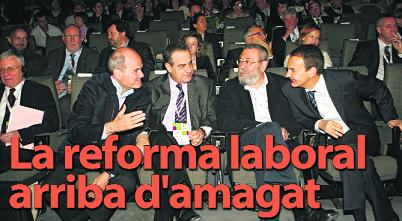 La reforma laboral arriba d'amagat