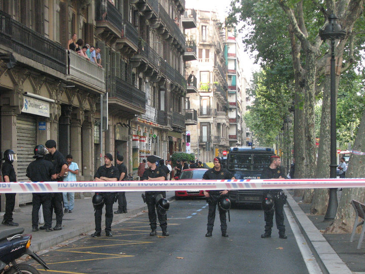 Càrregues i detencions durant el desallotjament de La Rimaia