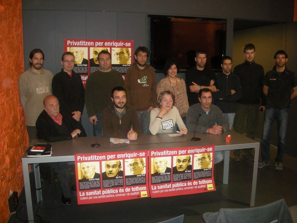 La CUP denuncia els interessos privats en el desmantellament de la sanitat pública