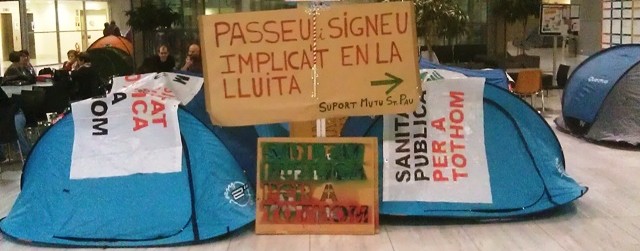 La lluita de l'Hospital de Sant Pau, capdavantera en la defensa de la sanitat pública