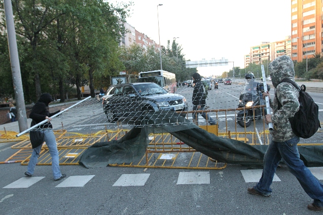 Talls als accessos a l'àrea metropolitana de Barcelona
