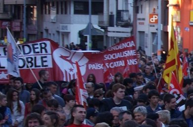 Els enfrontaments de Barcelona tanquen una reeixida jornada de vaga als Països Catalans