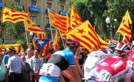 Rebuda independentista a La Vuelta