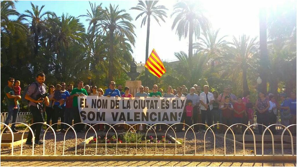 9 d'octubre a Elx en defensa del valencià