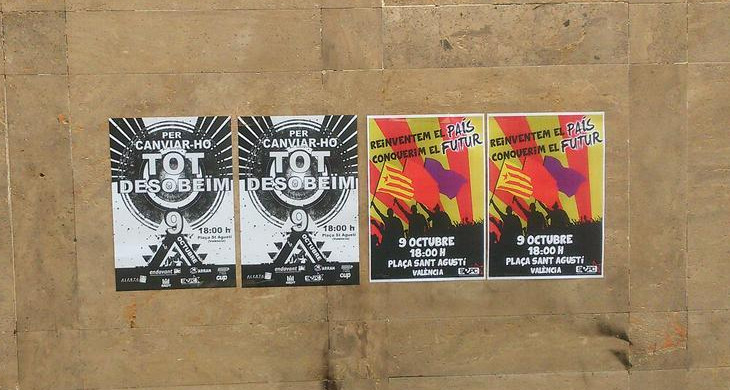 Les mobilitzacions del 9 d'octubre: del tripartit a la desobediència