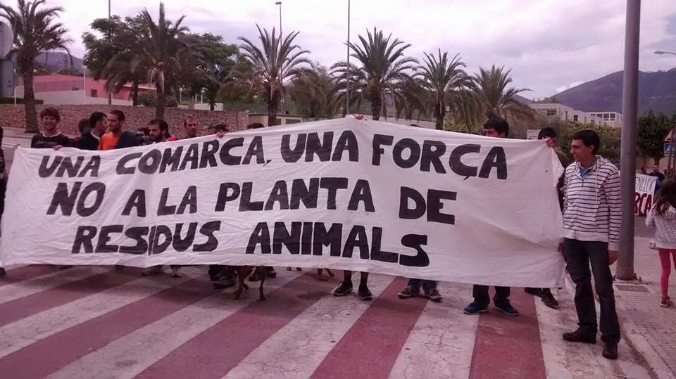 La Vall d'Albaida en peu de guerra contra la planta de residus animals de la Pobla del Duc