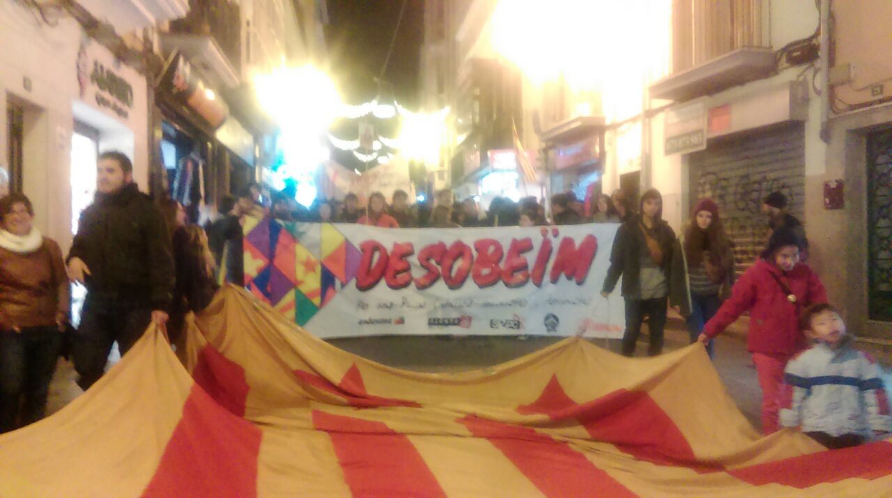 Més de 3.000 persones a la manifestació per la Diada de Mallorca