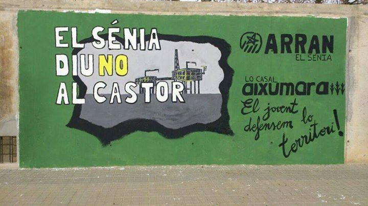 Convoquen per demà una concentració a Barcelona contra el pagament de la indemnització al projecte Castor
