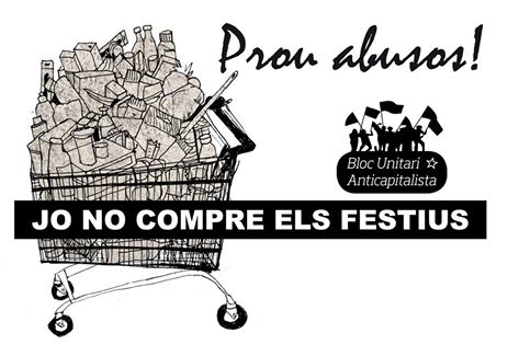 El Bloc Unitari Anticapitalista clou la campanya contra la liberalització d'horaris a València