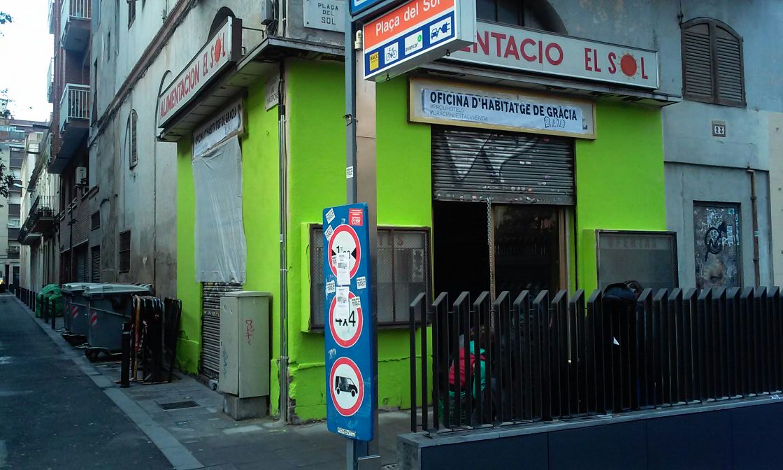 Empenta a la lluita per l'habitatge i contra l'elititzacó a Gràcia