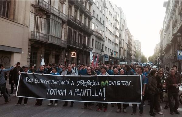 “Movistar esclavitza”