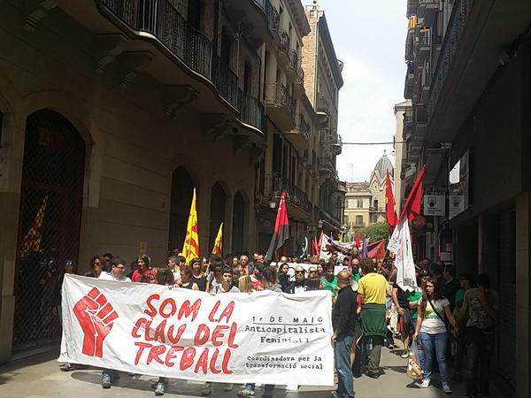 Més de 300 persones a l'1 de Maig de Manresa