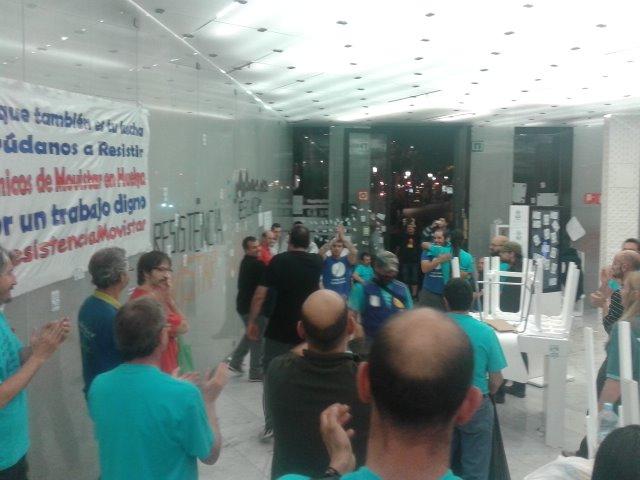 49 dies de vaga #ResistènciaMovistar i 48 hores d'#OccupyMovistar