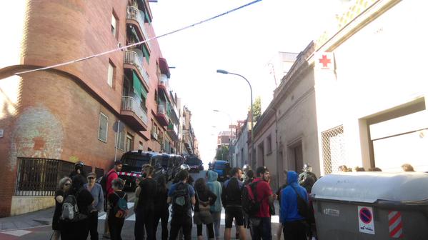 Manifestació contra el desallotjament de La Llamborda