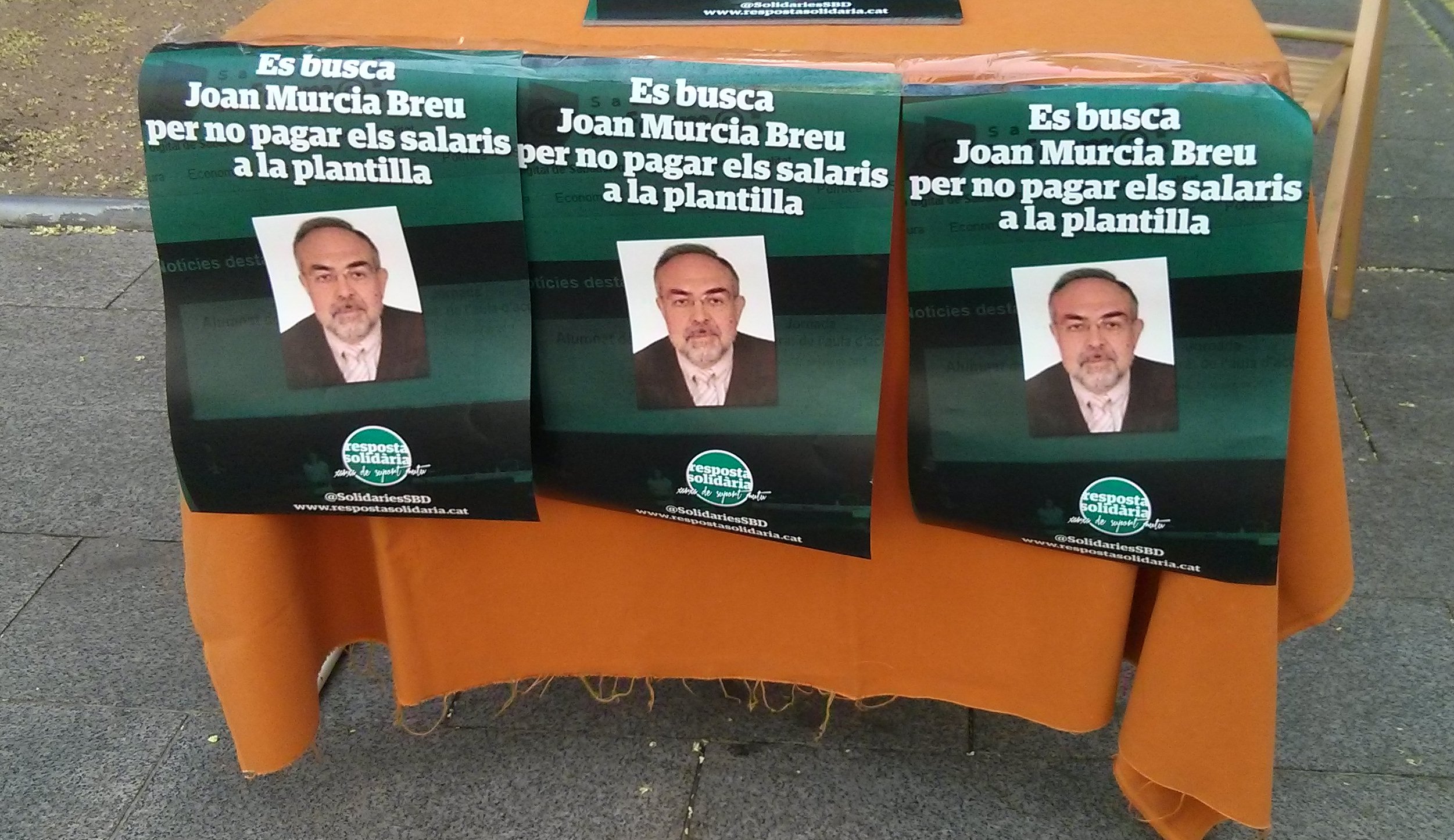 Resposta Solidària denuncia un empresari de comunicació que no paga els treballadors