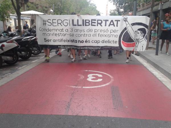 Clam antifeixista solidari pels carrers de Sant Andreu