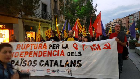 Crònica de les mobilitzacions de l'esquerra independentista la vigilia de la Diada