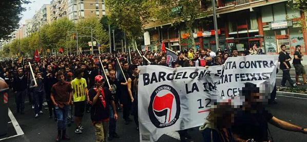 Les múltiples vessants de l'antifeixisme surten al carrer a Barcelona