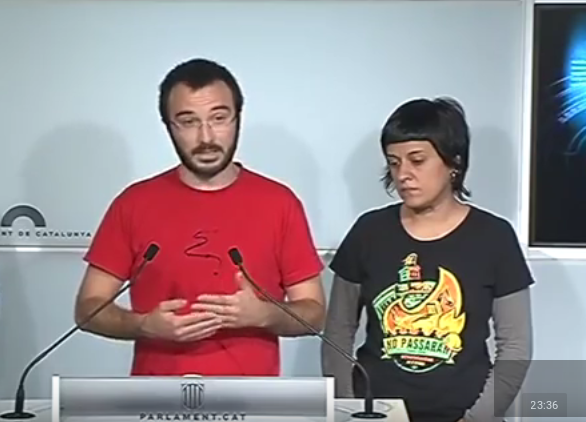 La CUP aconsegueix posar el Parlament de Catalunya a les portes de la desobediència