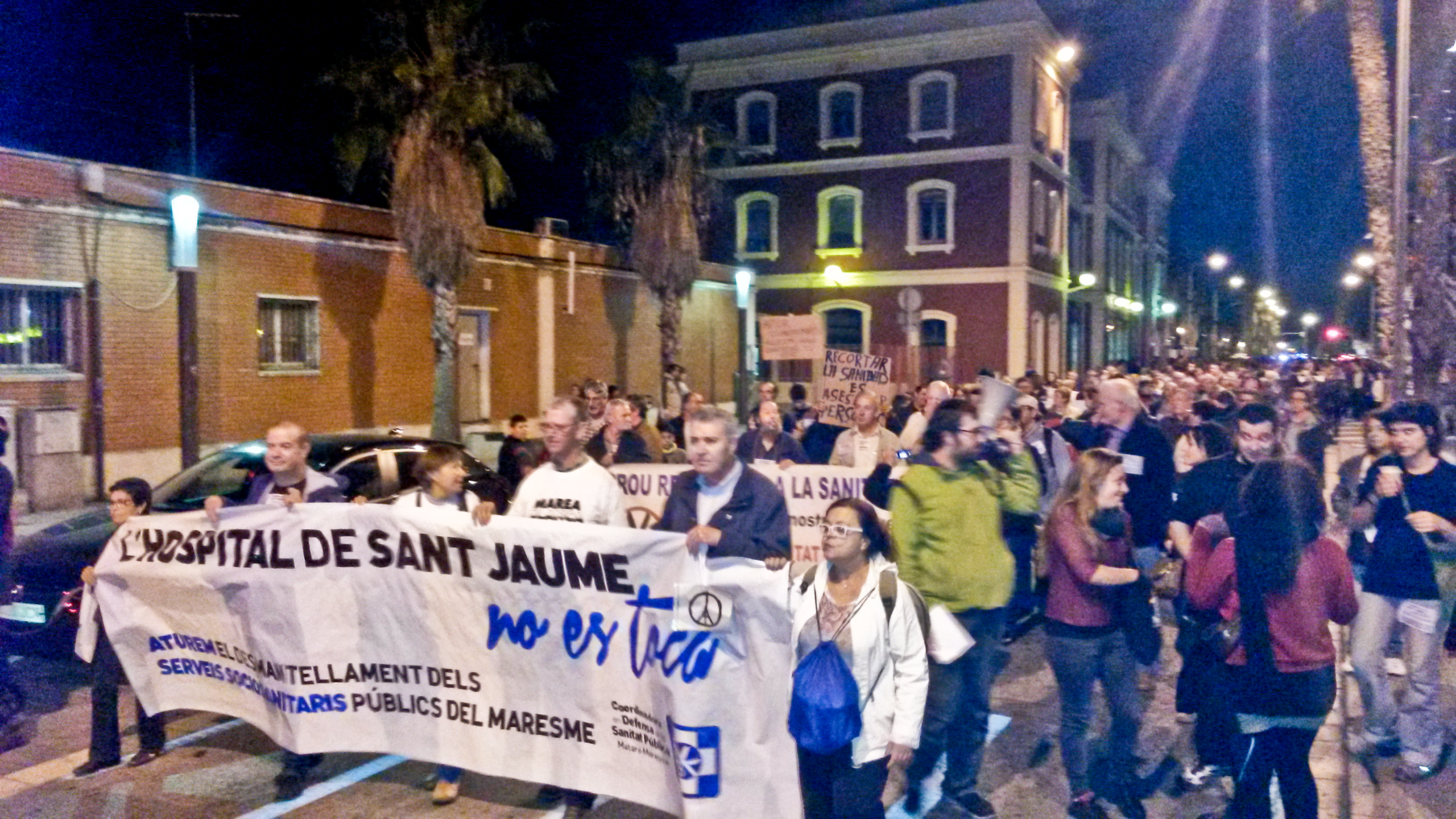 La lluita per la sanitat pública al Maresme torna a omplir el carrer