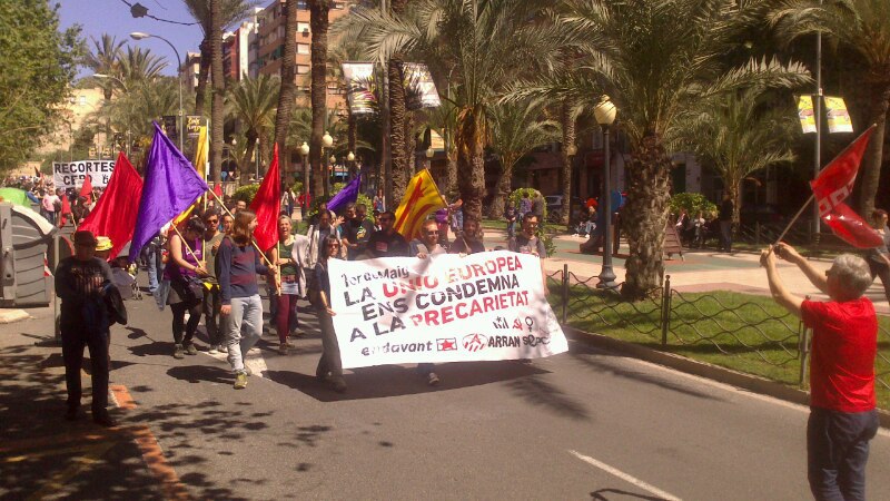 L'anticapitalisme es mobilitza a Alacant i a Gandia