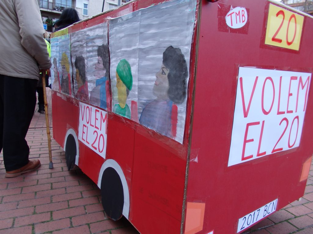 Protesta dels veïns de Congrés-Indians