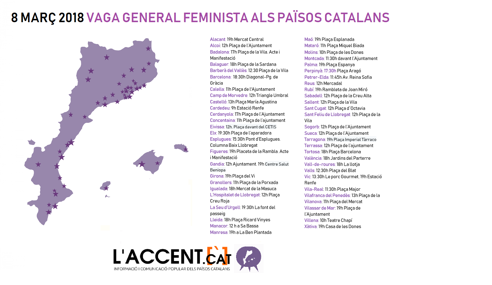 8 de març de 2018: Vaga general Feminista als Països Catalans