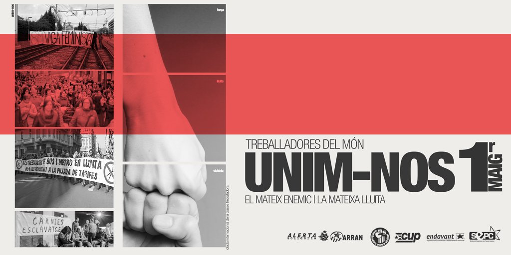 Convocatòries de l'1 de maig als Països Catalans