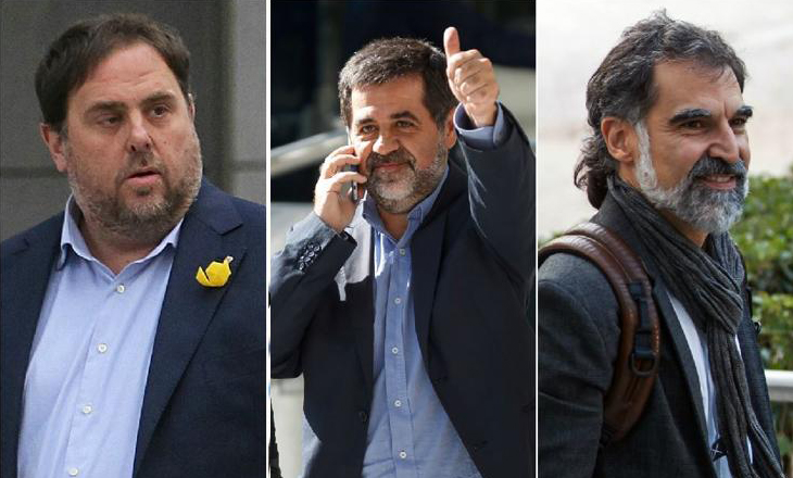 L'ONU reclama l'alliberament immediat dels presos polítics Jordi Sànchez, Jordi Cuixart i Oriol Junqueras.