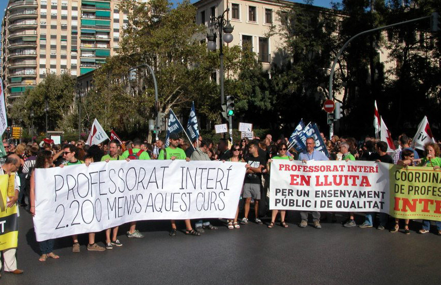 La trinxera a les aules: la lluita contra el neoliberalisme i l'espanyolisme