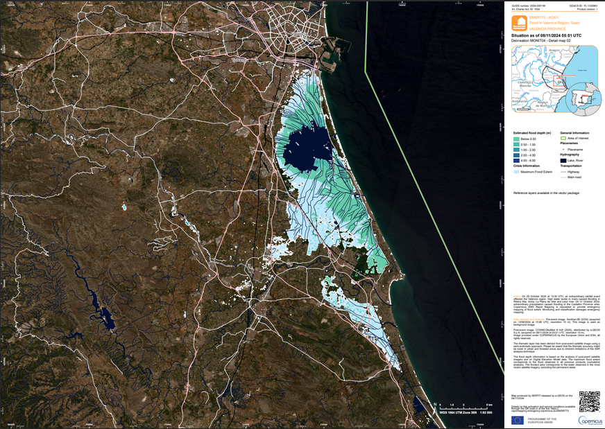 La cartografia de la riuada