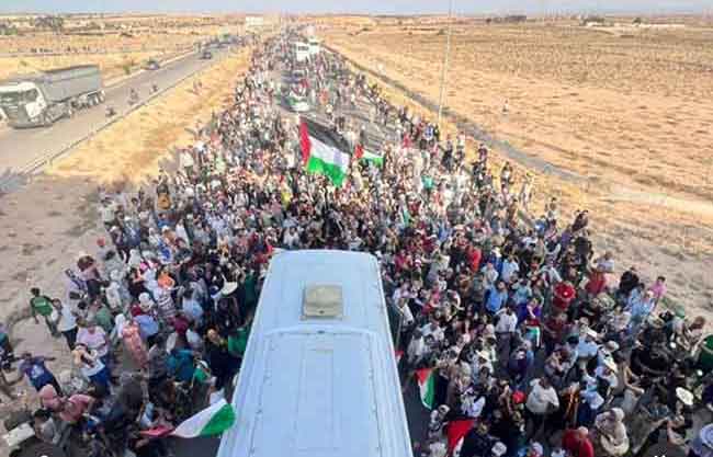 Crònica catalana de la marxa global a Gaza